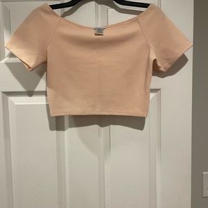 Bar III Off The Shoulder Crop Top
